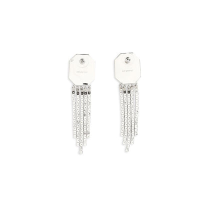 Self-Portrait Silver Brass Earrings