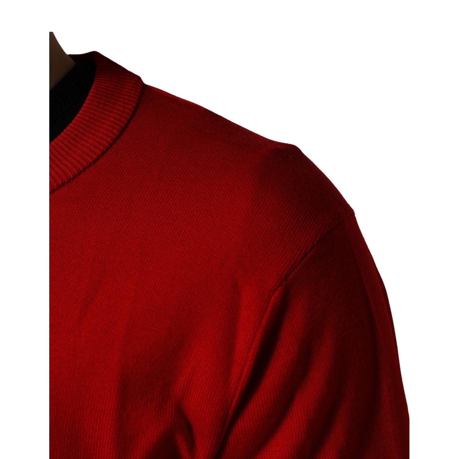Dolce & Gabbana Red Eye Print Crew Neck Pullover Sweater