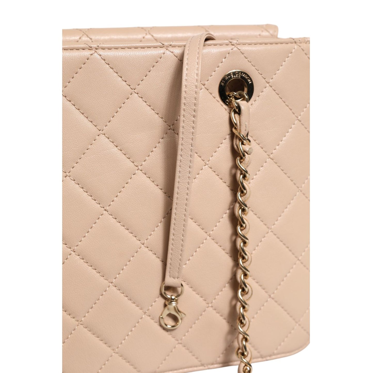 Chanel Quilted Leather Beauty Lock Flap Bag