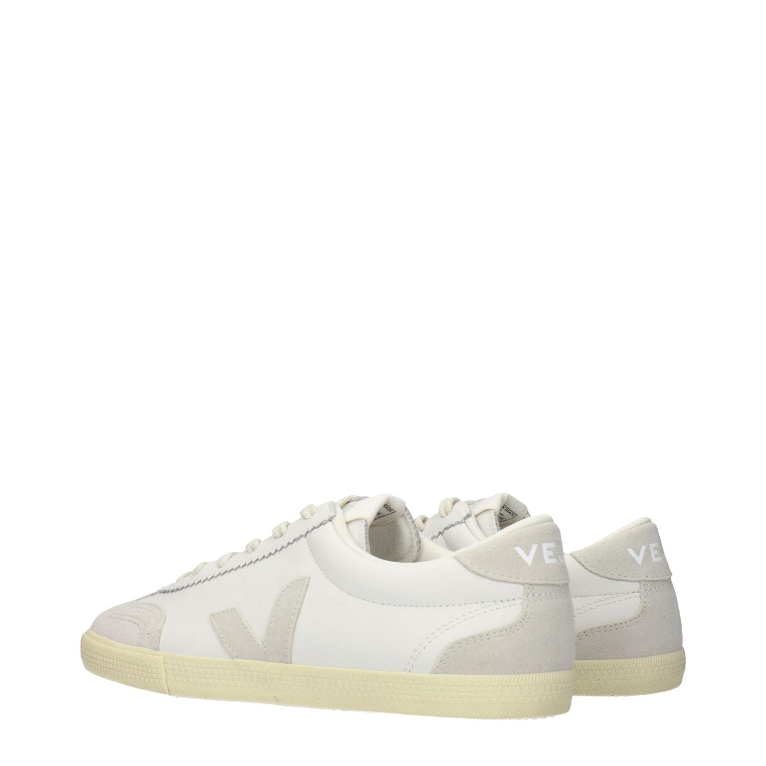 Veja White Leather Low Top Sneakers
