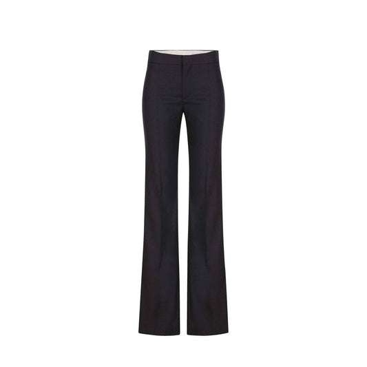 Chloé Gray Wool Casual Pants