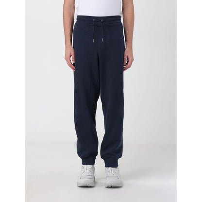 Armani Exchange Blue Cotton Joggers (Workout Pants)