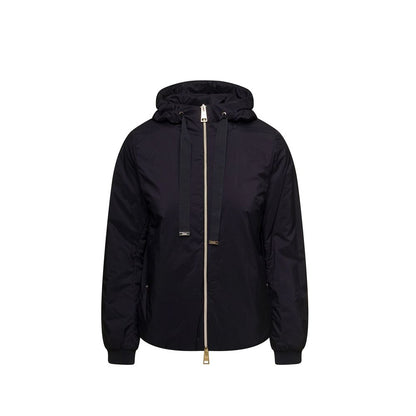 Herno Black Polyamide Bomber