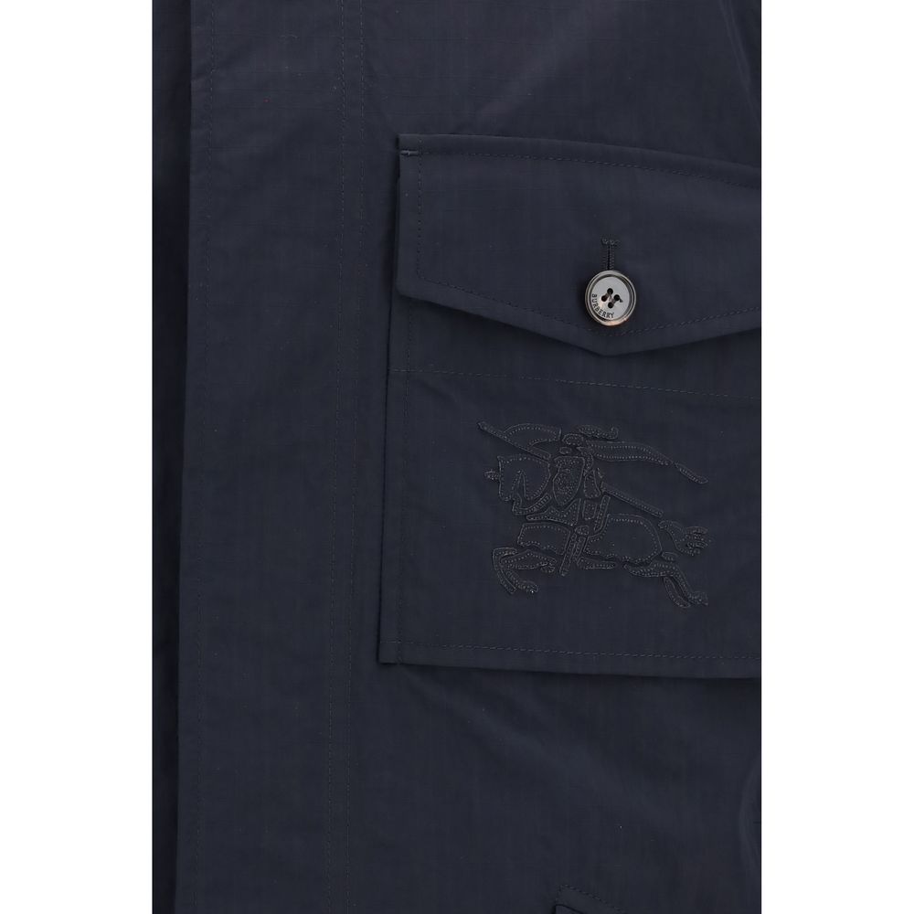 Burberry Blue Polyamide Coat