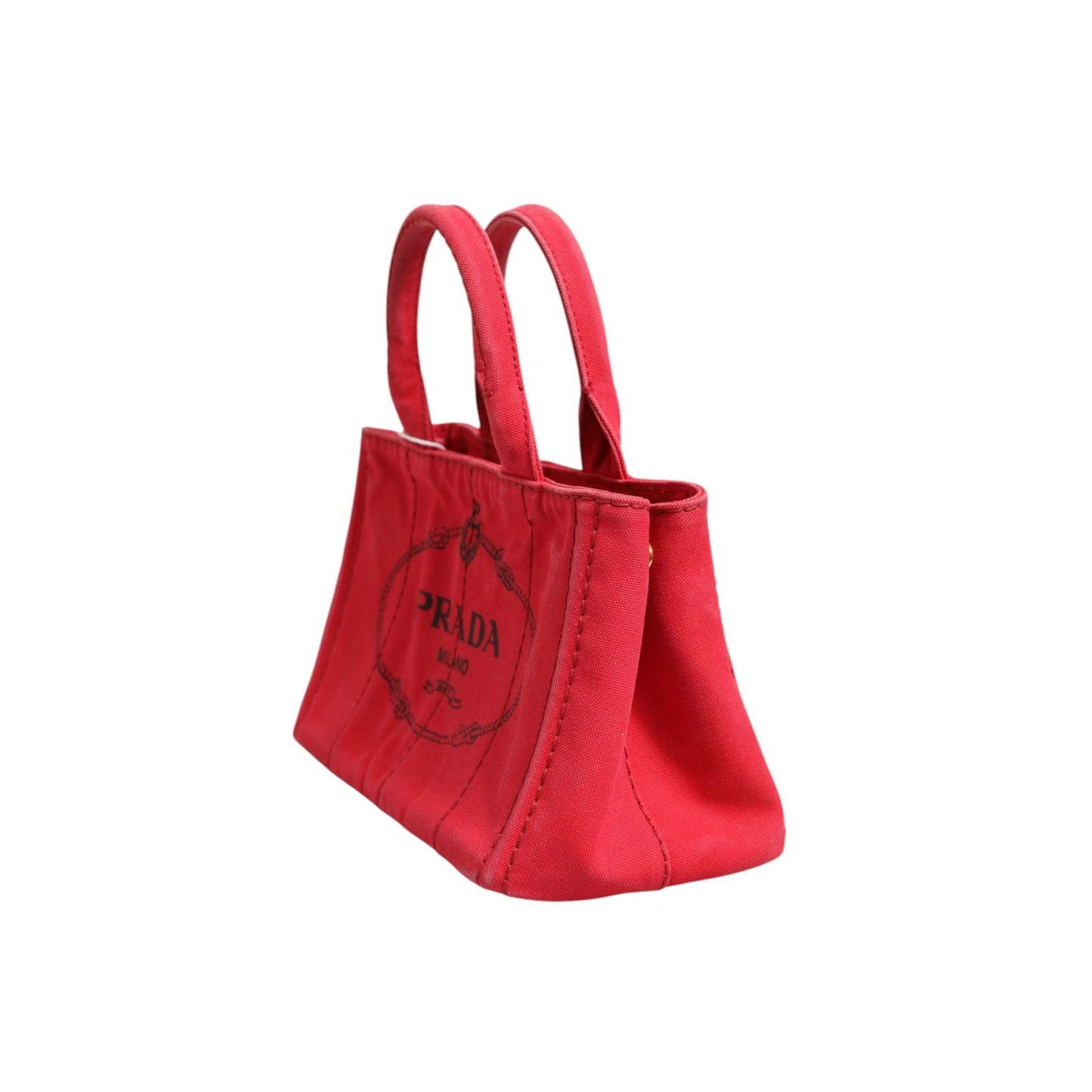 Prada Canapa Mini Canvas Tote