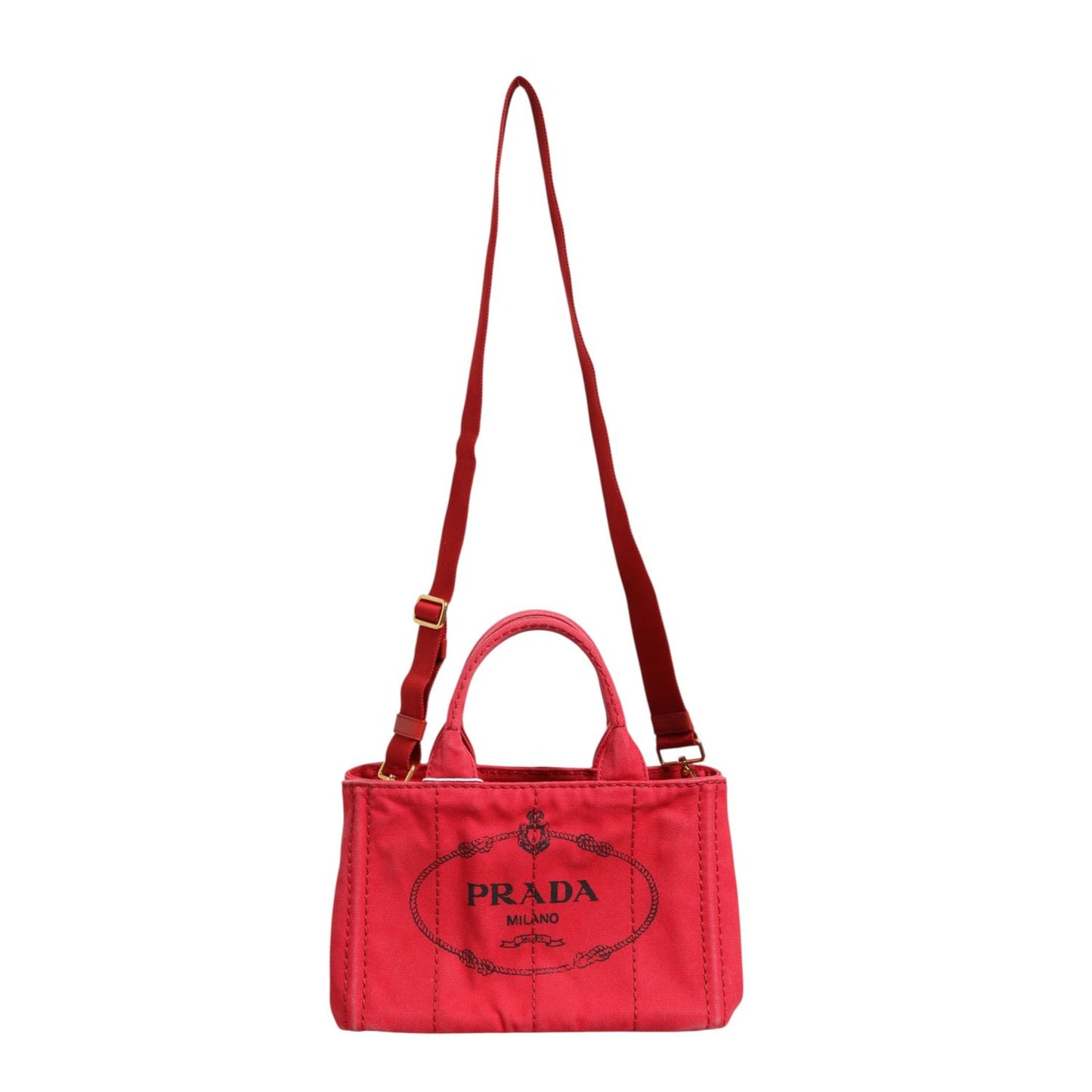 Prada Canapa Mini Canvas Tote