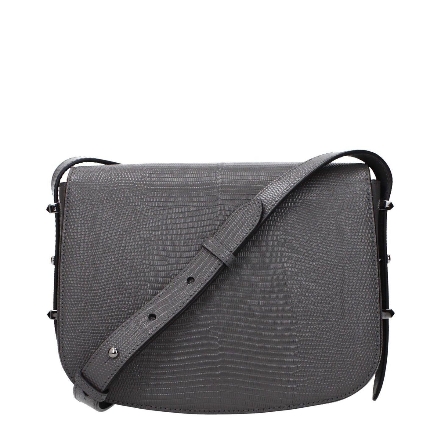 Jimmy Choo Gray Leather Crossbody Bag