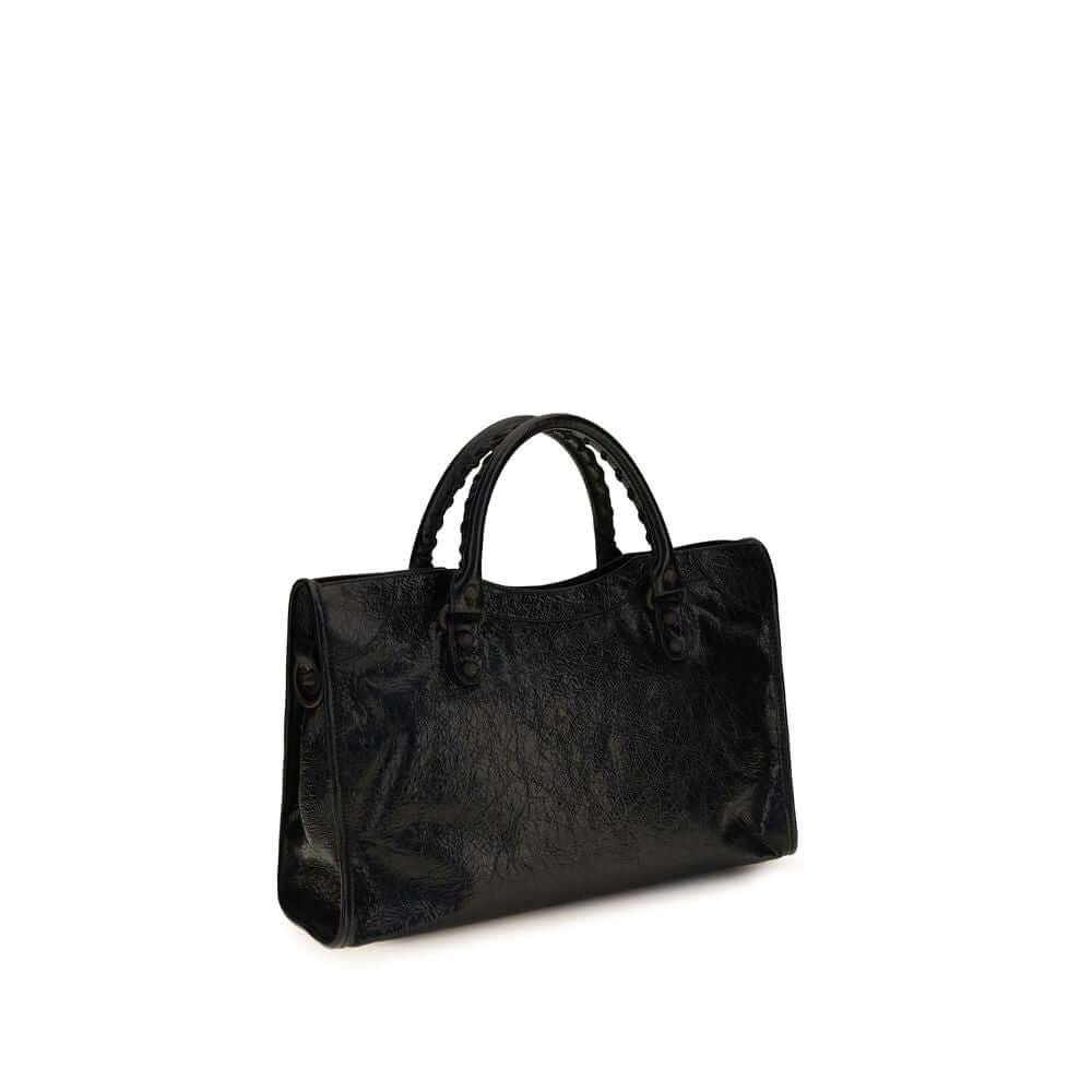 Balenciaga Black Lamb Ovis Aries Aries Shoulder Bag