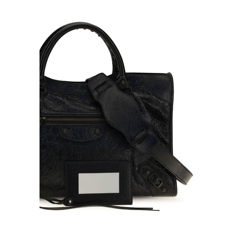 Balenciaga Black Lamb Ovis Aries Aries Shoulder Bag