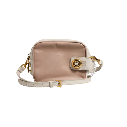 Prada Clay Gray Small Leather Shoulder Bag