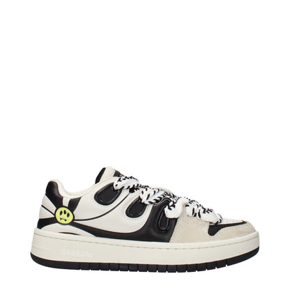 Barrow Beige Leather Sneakers