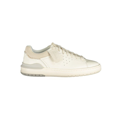 Clarks White Leather Men's Sneaker