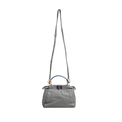 Fendi Mini Peekaboo Blue Grey