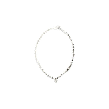Alexander McQueen White Brass Necklace