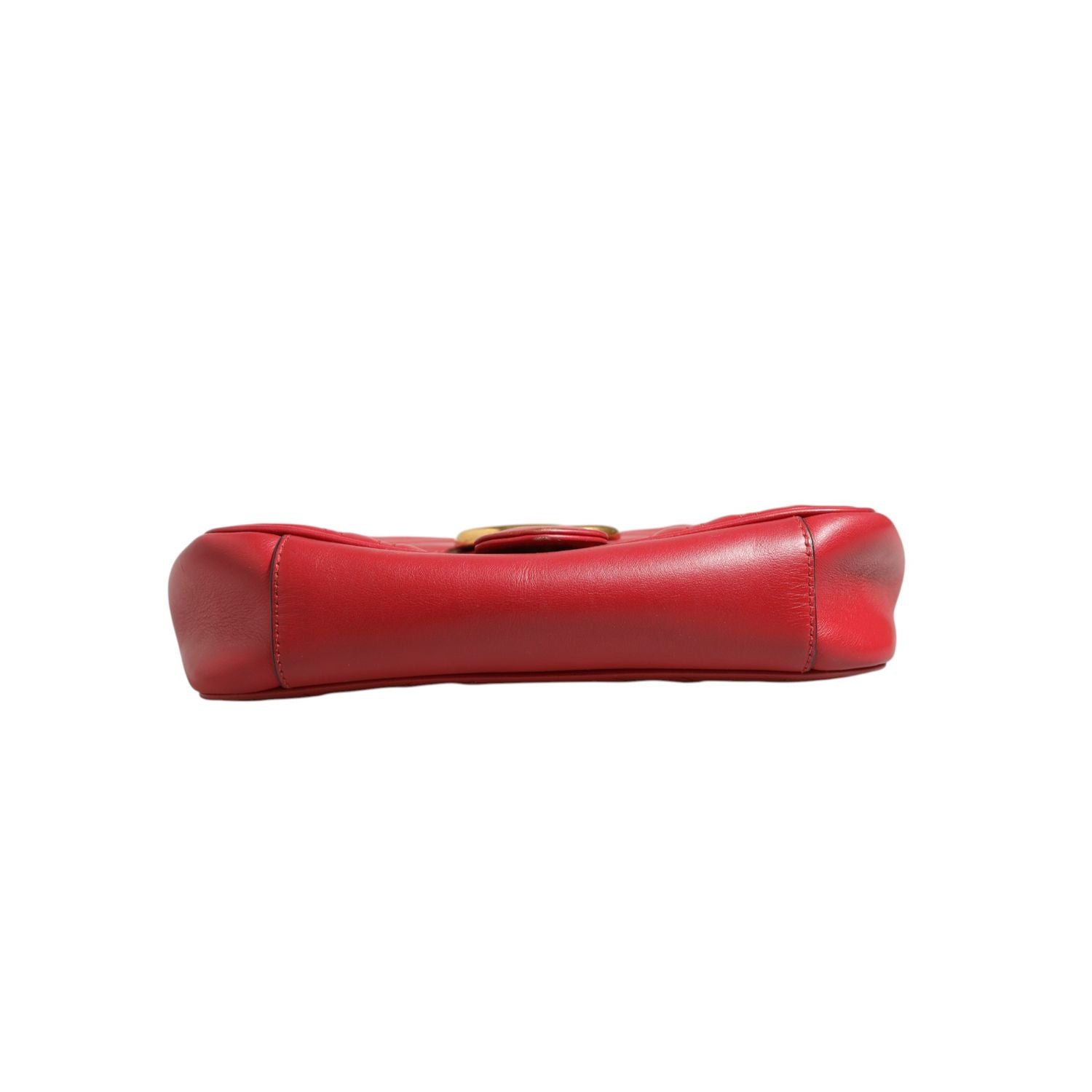 Gucci Marmont Small Shoulder Bag in Rosso Ancora Red Leather