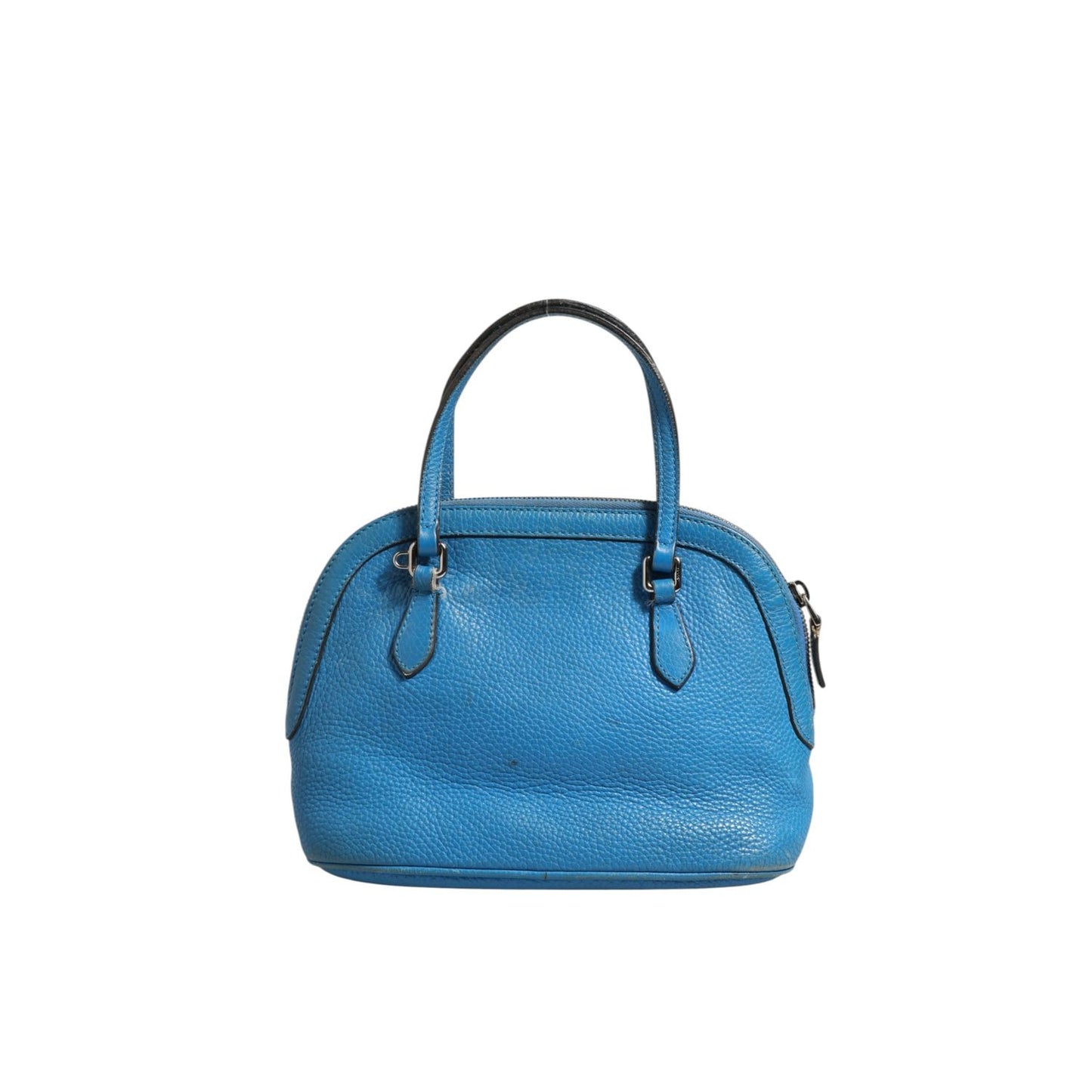 Gucci Blue Leather Dome Handbag