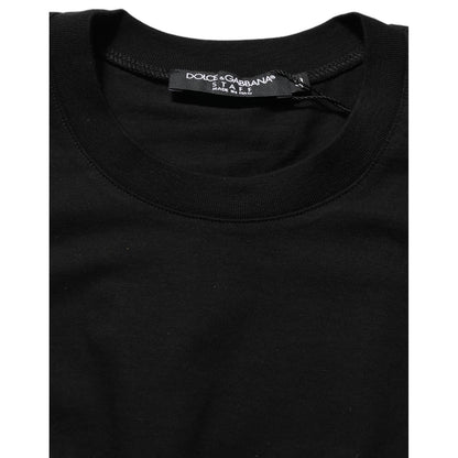 Dolce & Gabbana Black Long Sleeves Crew Neck Pullover Sweater