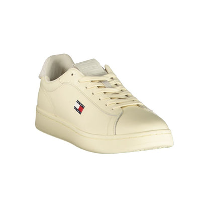 Tommy Hilfiger White Polyurethane Men's Sneaker