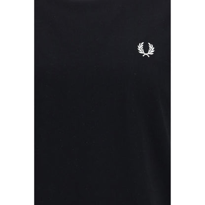 Fred Perry Black Cotton T-Shirt