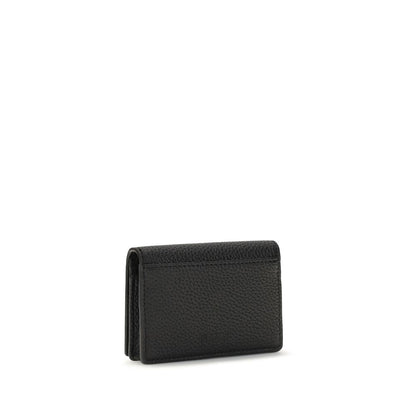 Ganni Black Recycled Polyester Wallet