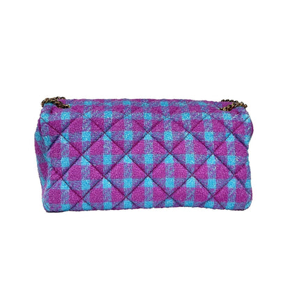 Versace Wool Lurex Medium Shoulder Crossbody Bag