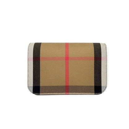 Burberry Small Leather Madison Crossbody Check Bag