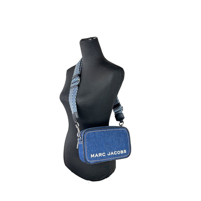 Marc Jacobs Flash Denim Camera Crossbody Bag Purse