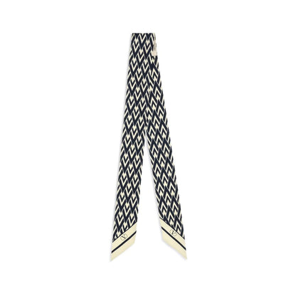 Valentino Garavani Blue Silk Scarf