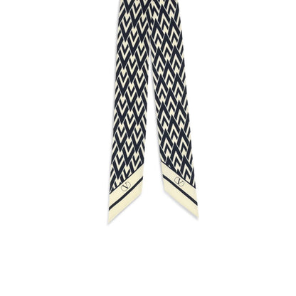 Valentino Garavani Blue Silk Scarf