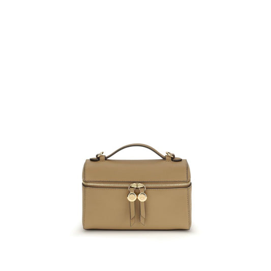 Tory Burch Beige Calf Leather Bos Taurus Shoulder Bag