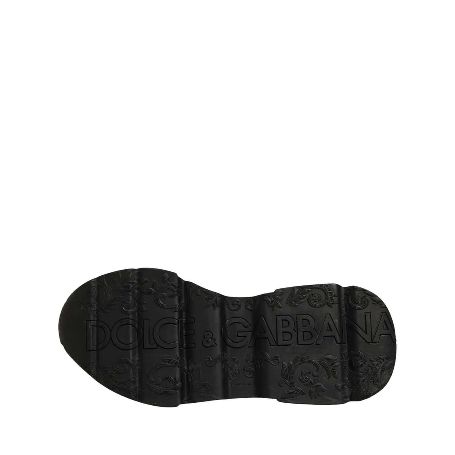 Dolce & Gabbana White Black Daymaster Low Top Sneakers Shoes
