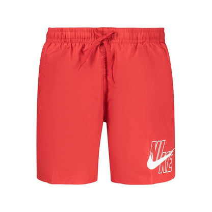 Nike Red Polyester Men's Swimwear