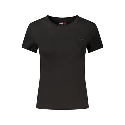 Tommy Hilfiger Black Cotton Women's T-Shirt