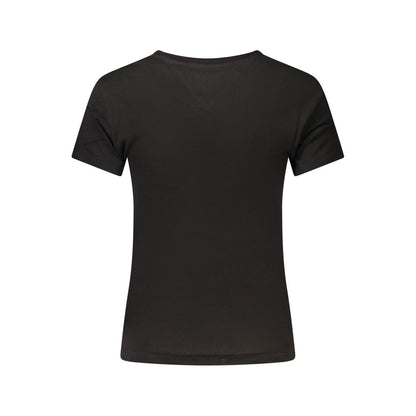 Tommy Hilfiger Black Cotton Women's T-Shirt