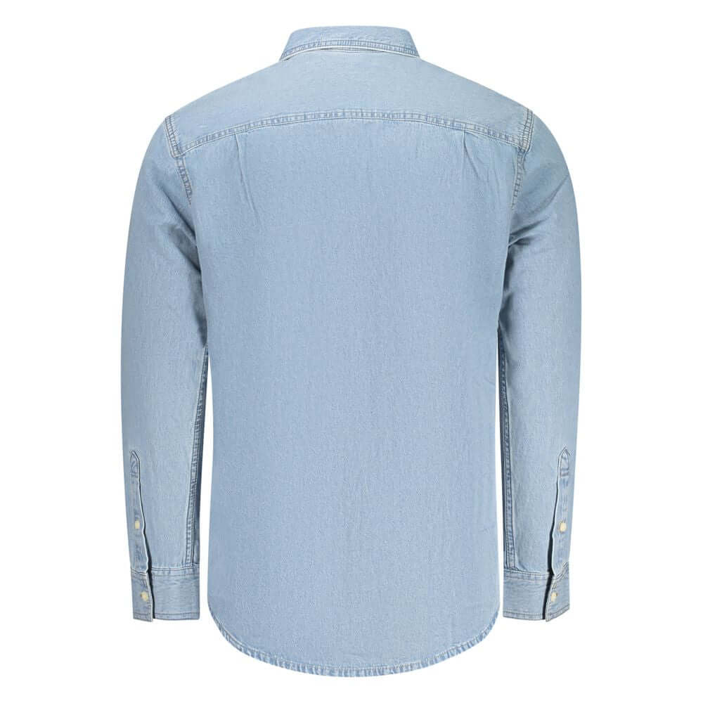 Calvin Klein Azzurro Cotton Men's Shirt