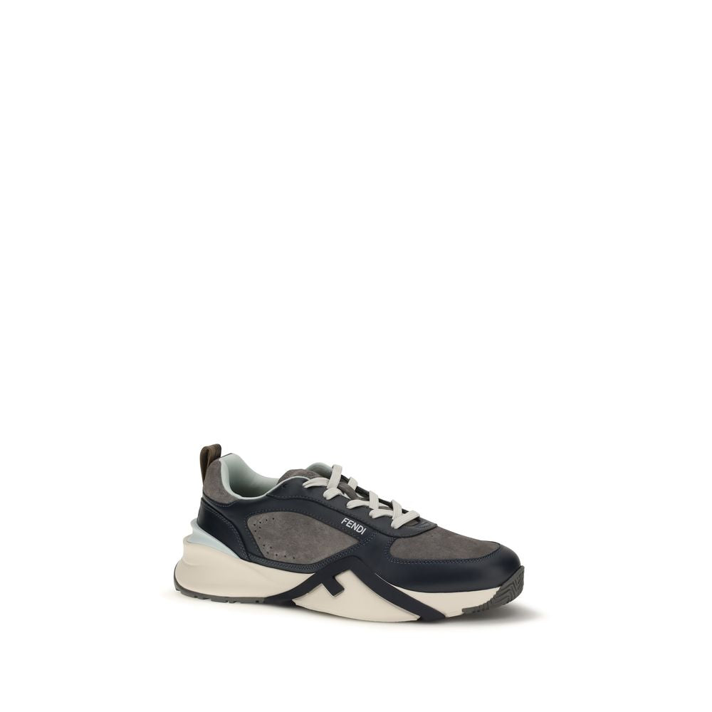 Fendi Multicolor Calf Leather Bos Taurus Athletic Sneakers