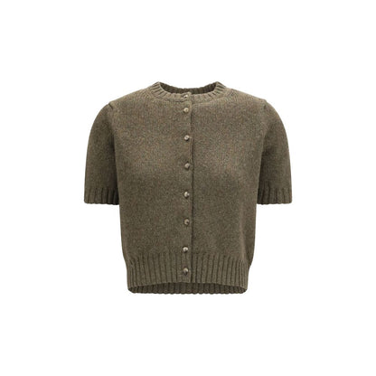 Khaite Bicolor Cashmere Cardigan
