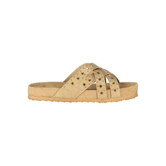 Laura Biagiotti Beige Polyurethane Womens Sandal
