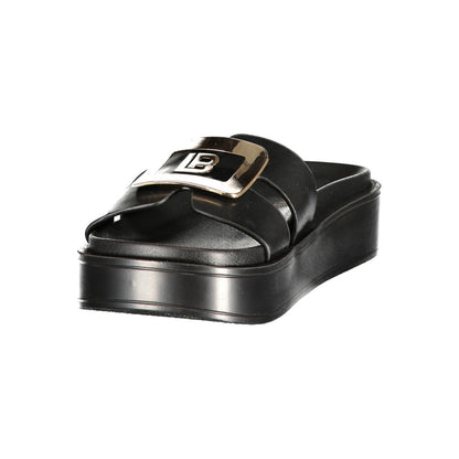 Laura Biagiotti Nero Polyurethane Women's Sandal