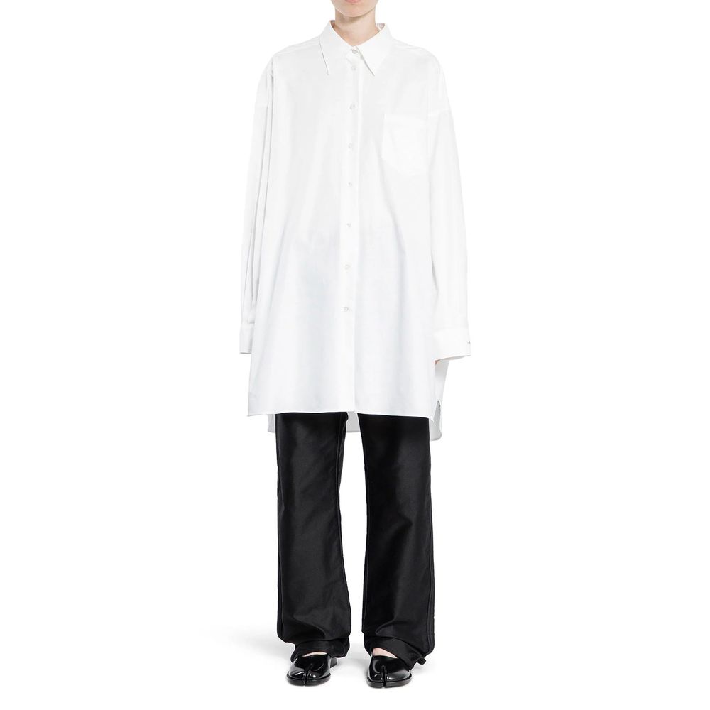 Maison Margiela White Cotton Dress Shirt