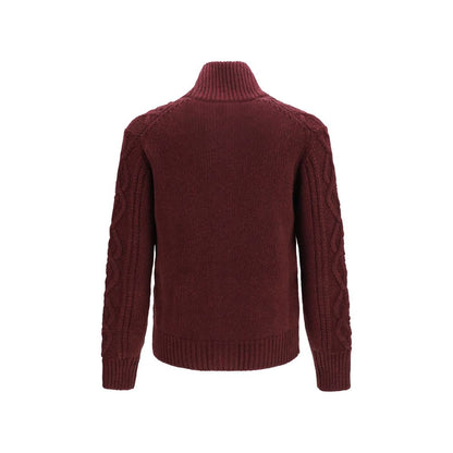 Brunello Cucinelli Bordeaux Cashmere Cardigan