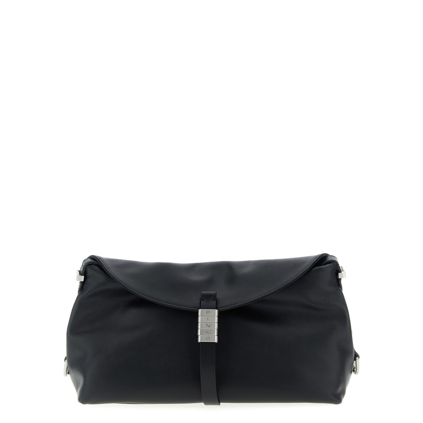 PINKO Black Goatskin Shoulder Bag
