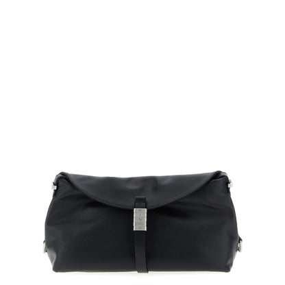 PINKO Black Goatskin Shoulder Bag