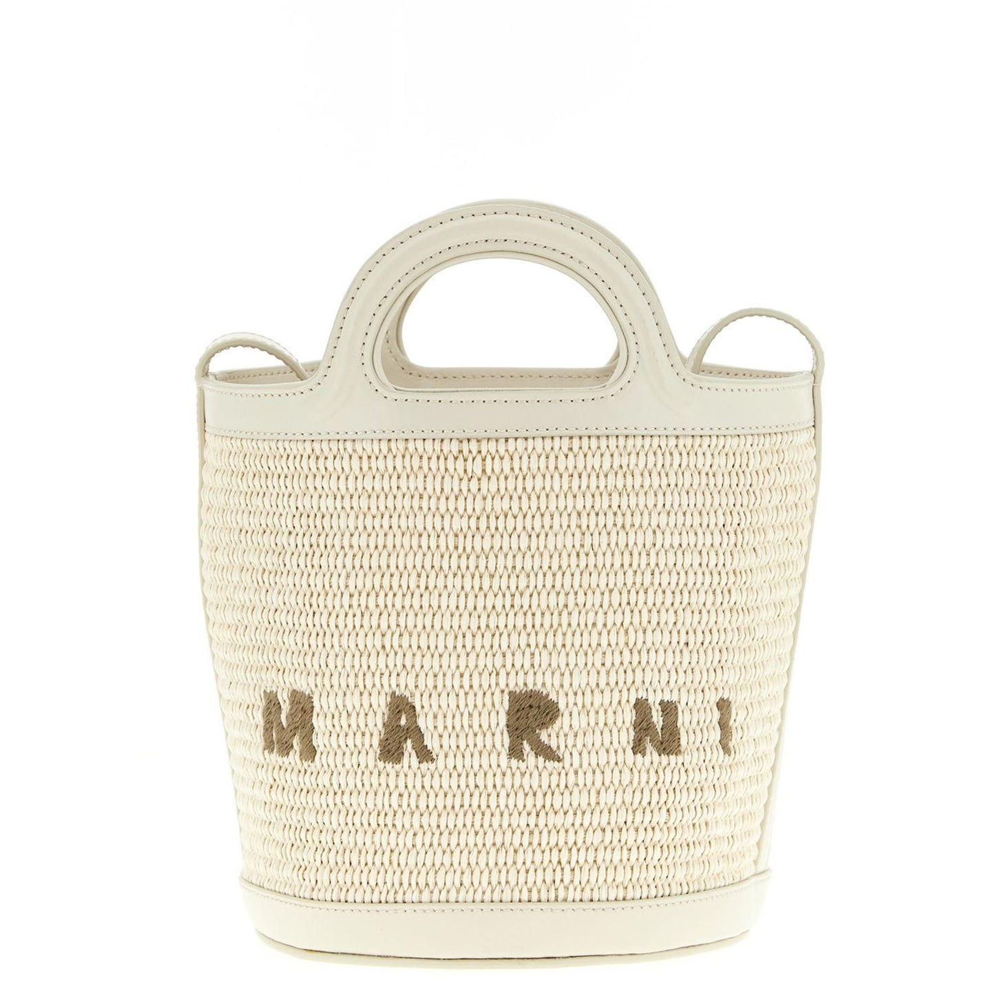 Marni White Cotton Handbag