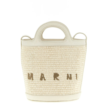 Marni White Cotton Handbag