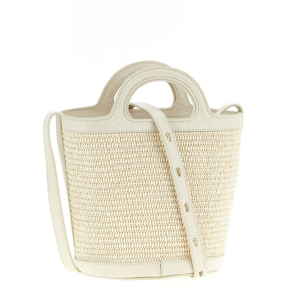 Marni White Cotton Handbag