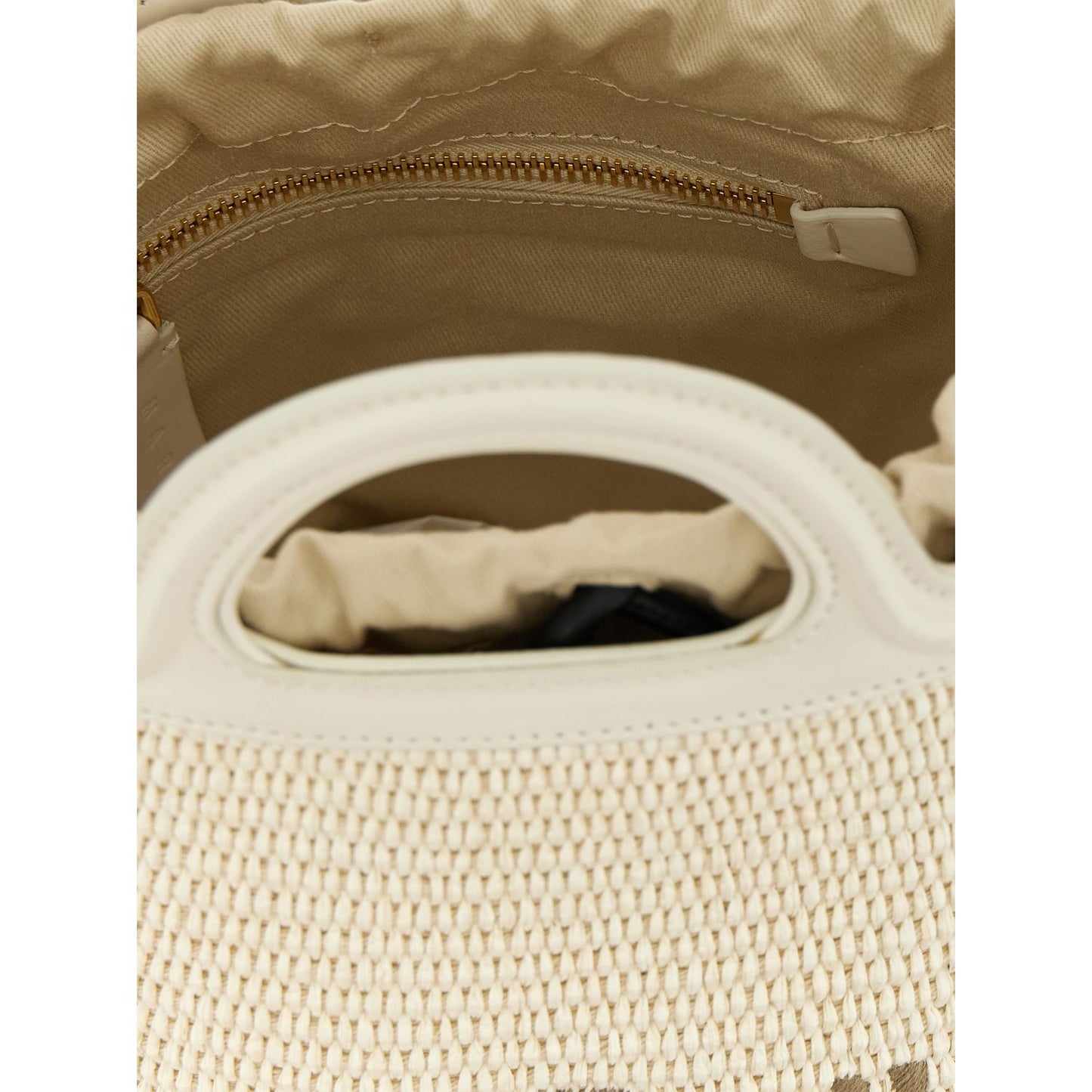 Marni White Cotton Handbag