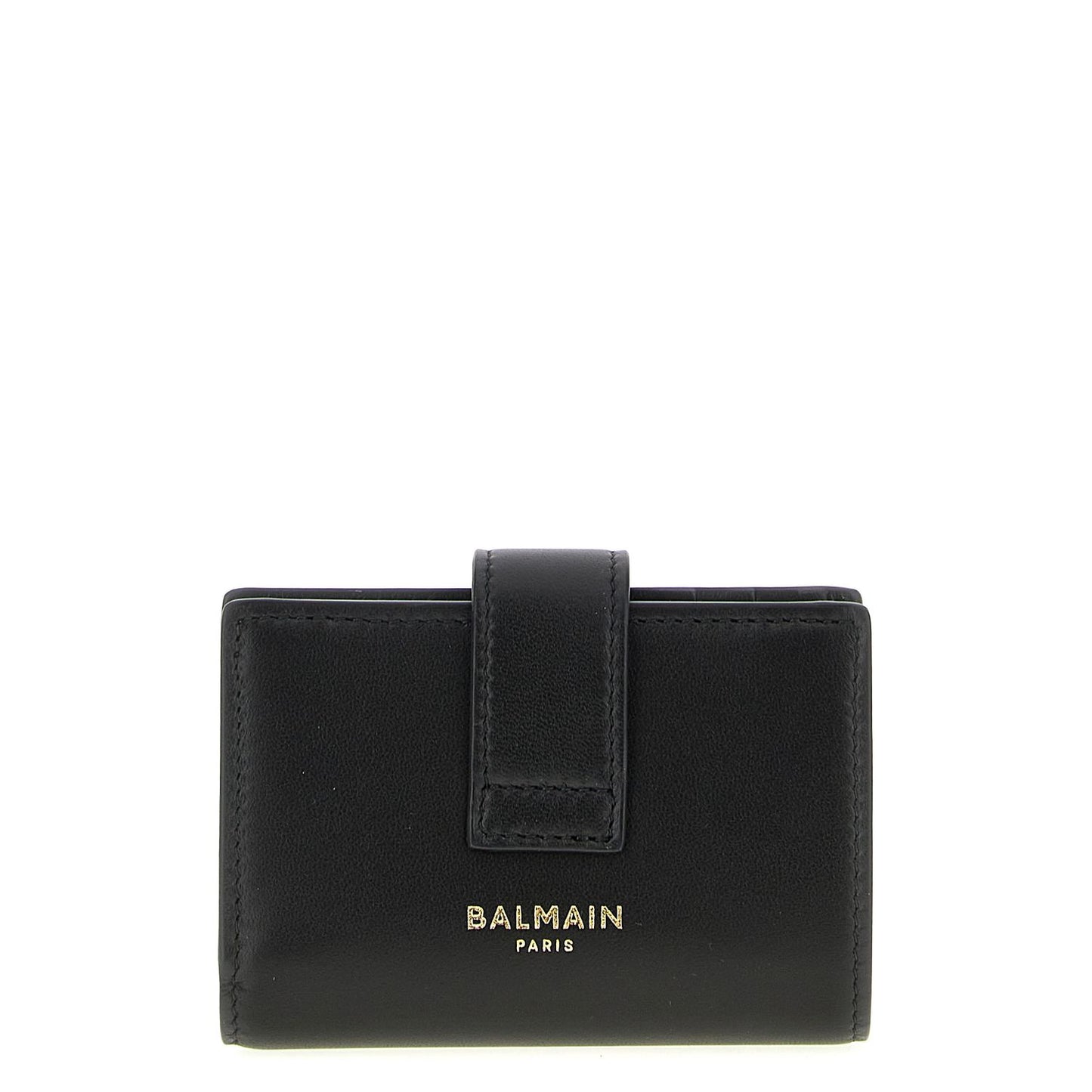 Balmain Black Lamb Leather Cardholder