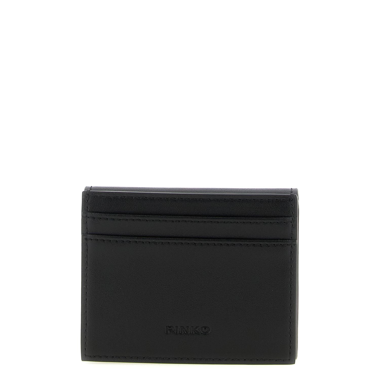 PINKO Black Cowhide Cardholder