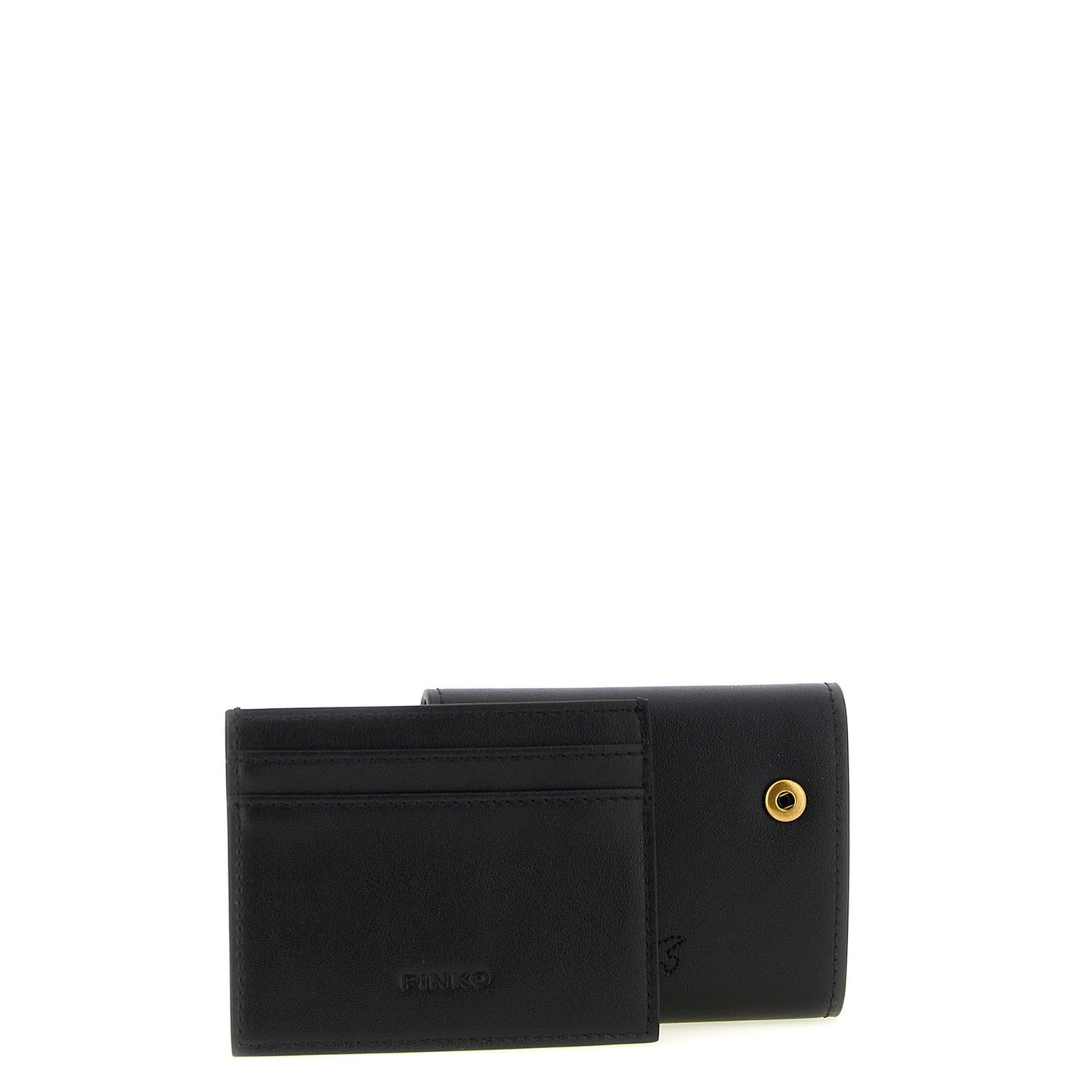 PINKO Black Cowhide Cardholder